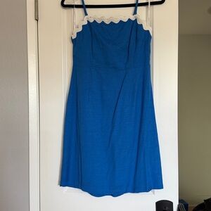 MINKPINK Blue Dress with White Accents